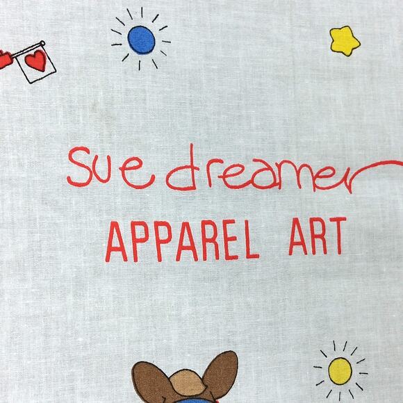 Vintage Sue Dreamer Apparel Art 18" x 45" Fabric Cowboy, Animals Graphics NEW - Picture 5 of 8